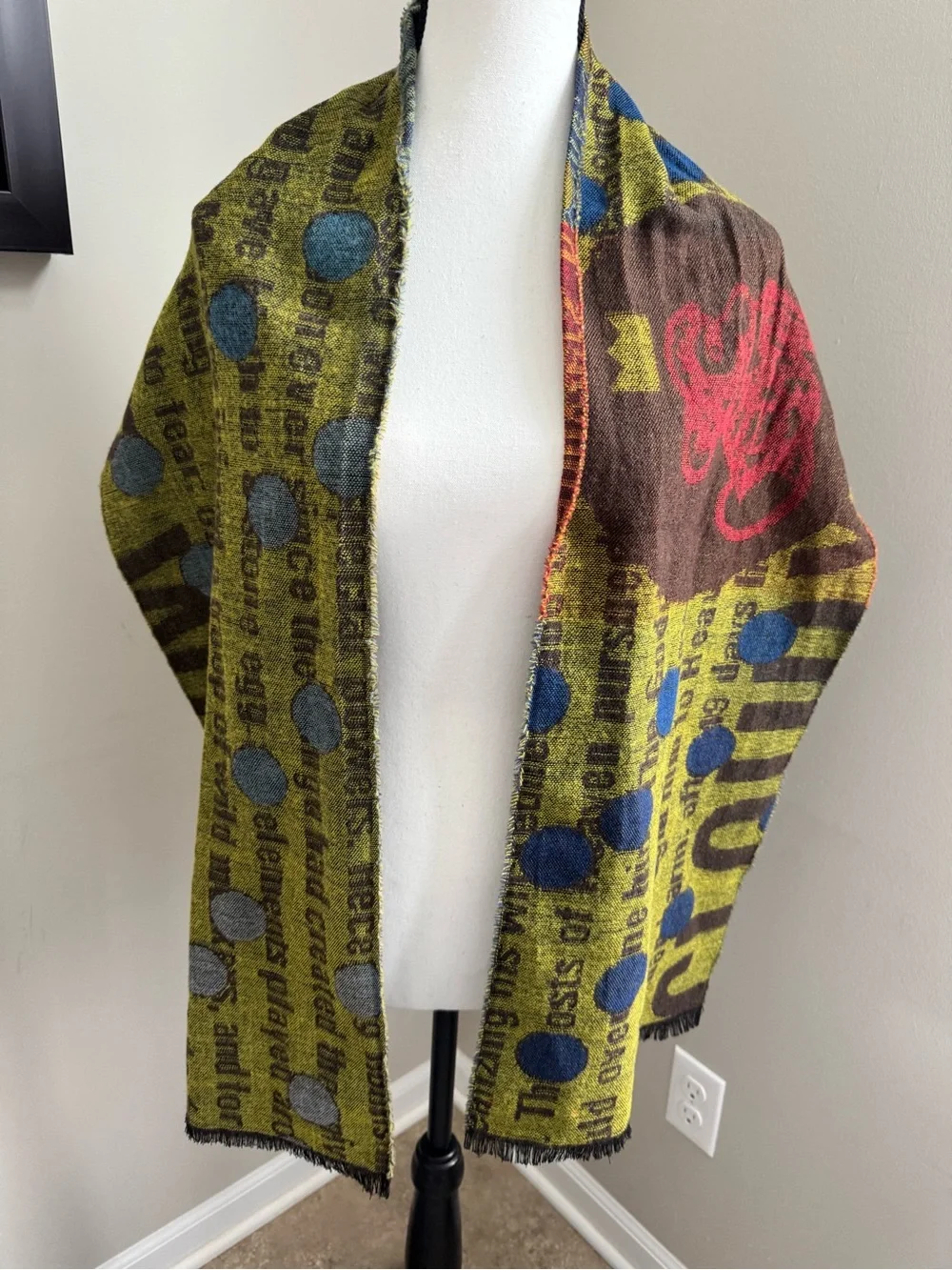 Walter Van Beirendonck Monkey King Journey To The West Woven Scarf Rare 66”